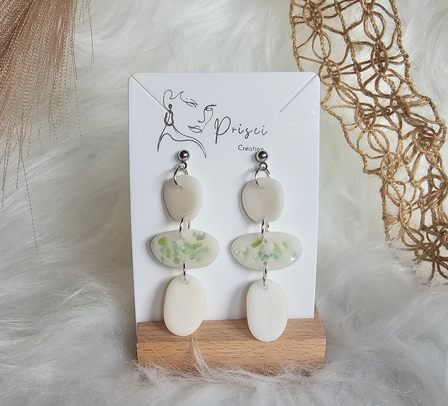 Boucles d'oreilles " Jade "