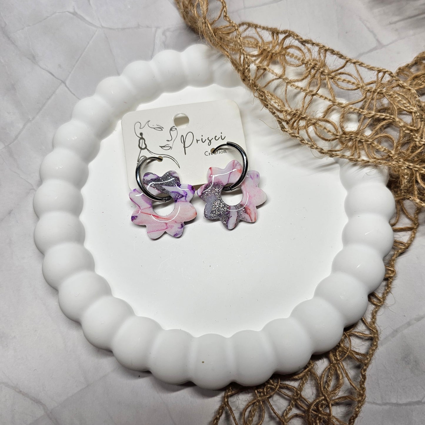 Créoles interchangeables " Nadia 01 "