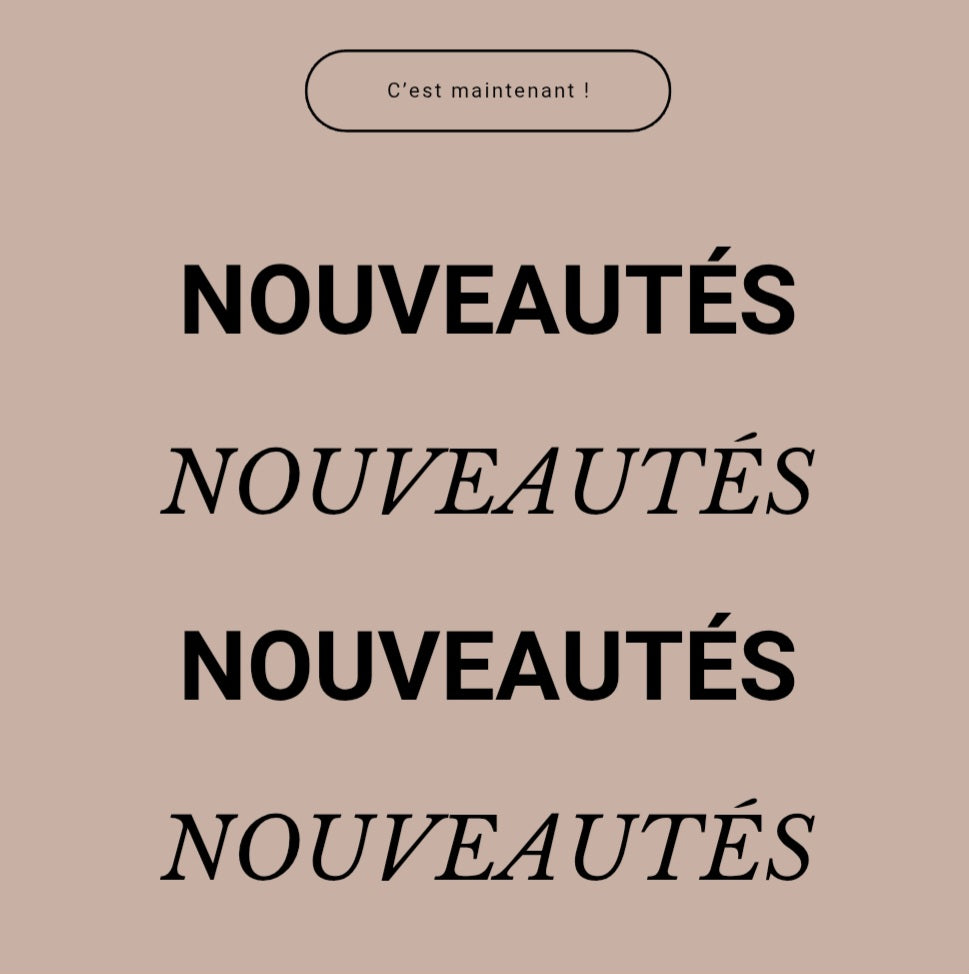 Nouveautés