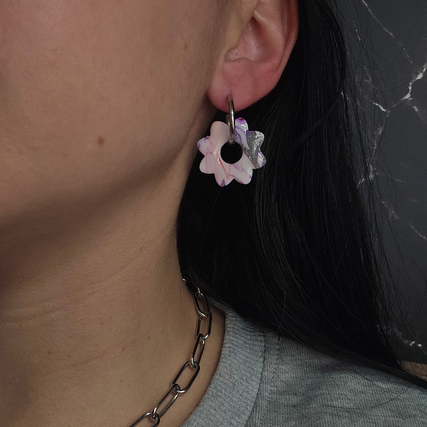 Créoles interchangeables " Nadia 01 "