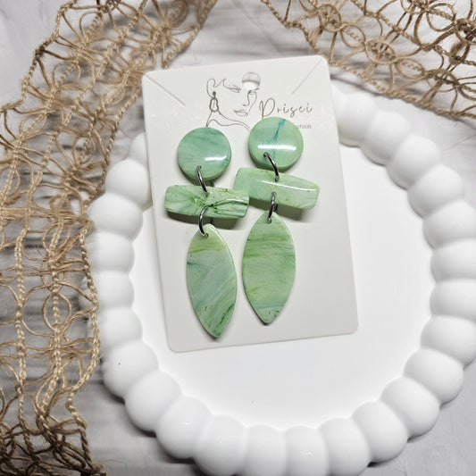 Boucles d'oreilles " Jade 06 "