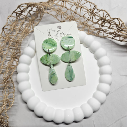 Boucles d'oreilles " Jade 08 "