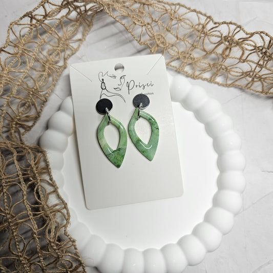 Boucles d'oreilles " Jade 03 "