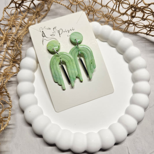 Boucles d'oreilles " Jade 02 "
